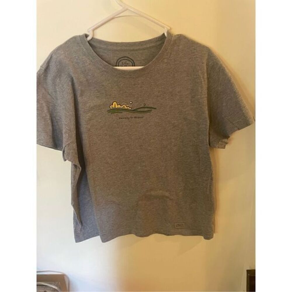 Life Is Good Tee Golf Theme T -Shirt (Size L)